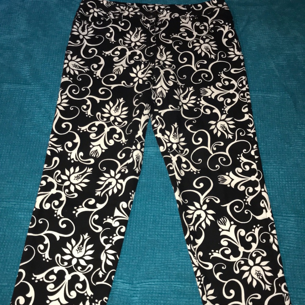 Black & white pants